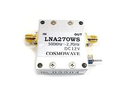 広帯域フラットアンプユニット　0.5～2700MHｚ　LNA270WS