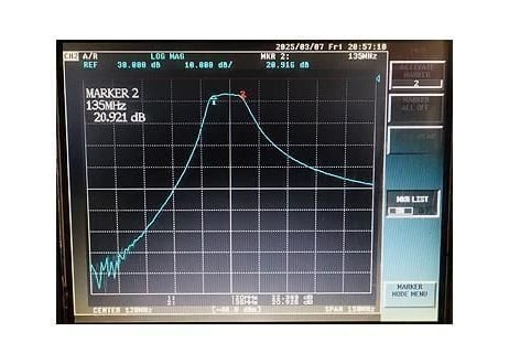 航空無線受信用プリアンプユニット　120MHz～136MHz帯　新型　【組込み用】