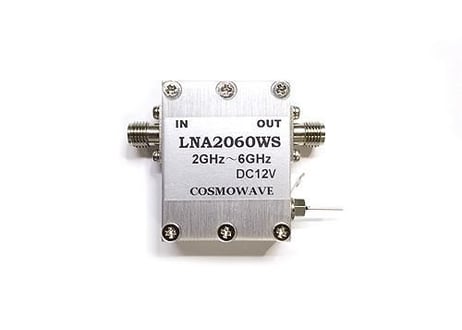 ローノイズ広帯域プリアンプ 1GHz～6GHz LNA2060WS【受注生産】【組込み用】