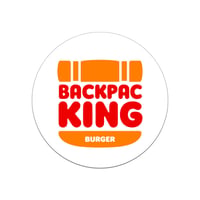 Backpacking burger Sticker