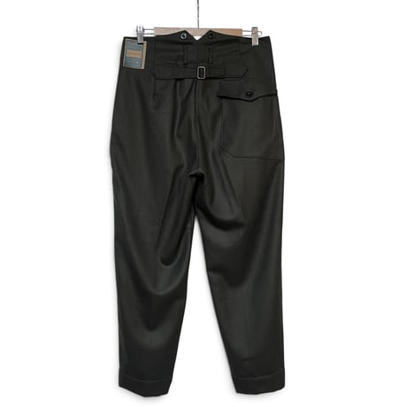 ASEEDONCLOUD"Handwerker saxony wool HW slacks" (dark green)unisex