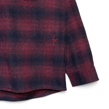 Slow Hands"flannel check malibu shirts"(red)unisex