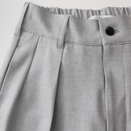 amne "WARM GABARDINE  wide slacks" (heather) unisex