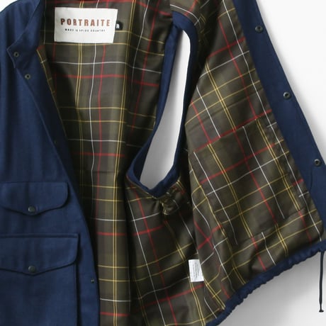 PORTRAITE"over vest"(dark blue wool)unisex