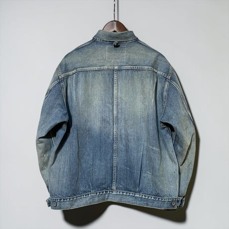 H.UNIT "13.5oz selvage deinim work jacket used wash"( indigo)unisex
