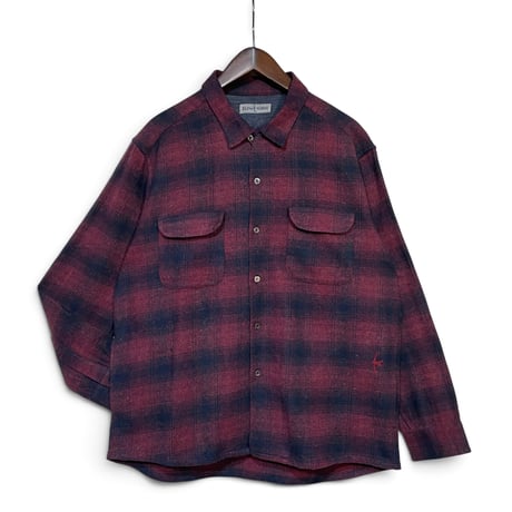 Slow Hands"flannel check malibu shirts"(red)unisex