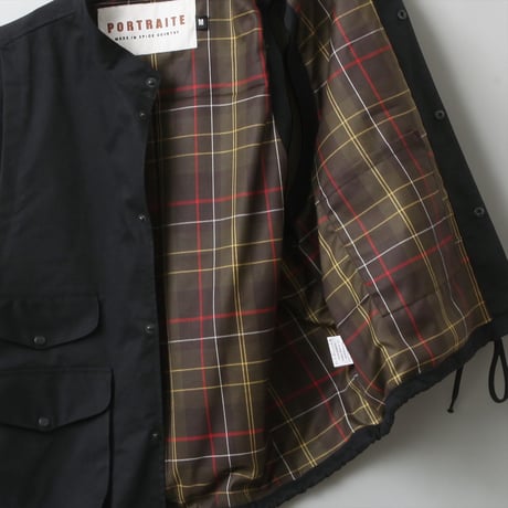 PORTRAITE"over vest"(cotton twill black)unisex