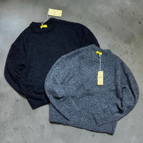 eyya"mohair boucle crew knit"(gray)unisex