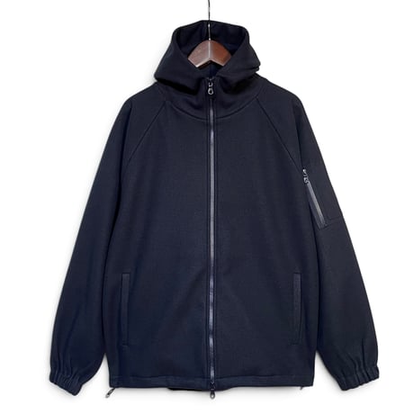 FLISTFIA"cigatette pocket fleece hoodie"(classic navy)unisex