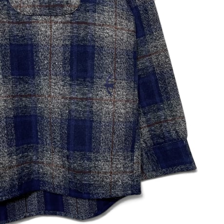 Slow Hands"flannel check malibu shirts"(gray)unisex