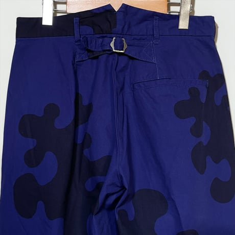 TigreBrocante"TB ameba camo darts wide pants“(navy) unisex