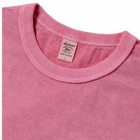 Jackman"Pigment-Dye Lead-Off T-shirt"(fade pink) unisex