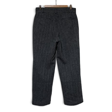 TigreBrocante"Herringbone Tweed Straight Trousers“(black)unisex