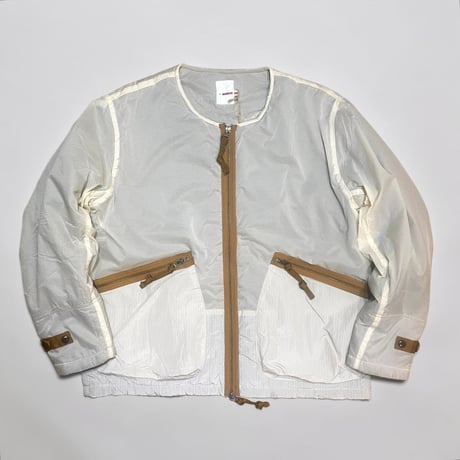 dip ltd "ripstop nylon switching boa liner jacket" (off white)unisex