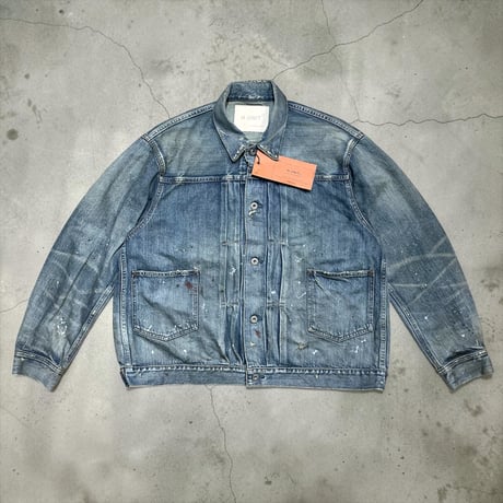 H.UNIT "13.5oz selvage deinim work jacket customize"( indigo)unisex