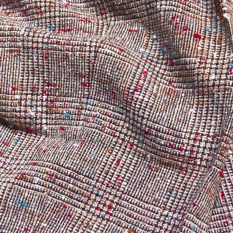 TigreBrocante "check herringbone wool comodo slacks"(pink)women's