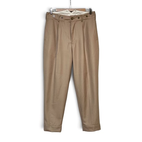 ASEEDONCLOUD"Handwerker saxony wool HW slacks" (beige)unisex