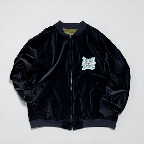 TigreBrocante"Lively tiger souvenir jacket"(black)unisex
