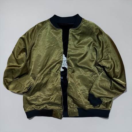 TigreBrocante"Lively tiger souvenir jacket"(black)unisex