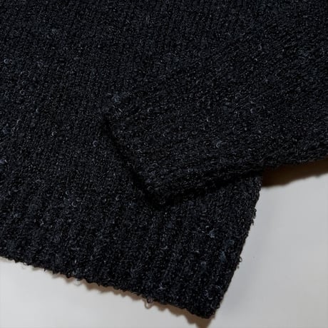eyya"mohair boucle crew knit"(black)unisex