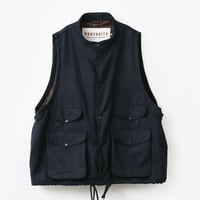PORTRAITE"over vest"(dark navy wool)unisex