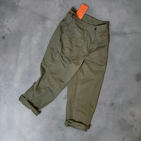 H.UNIT "HBT military trousers" (khaki) unisex
