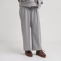 amne "WARM GABARDINE  wide slacks" (heather) unisex