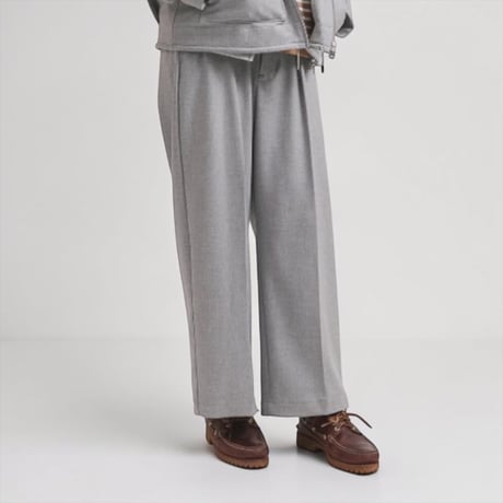 amne "WARM GABARDINE  wide slacks" (heather) unisex