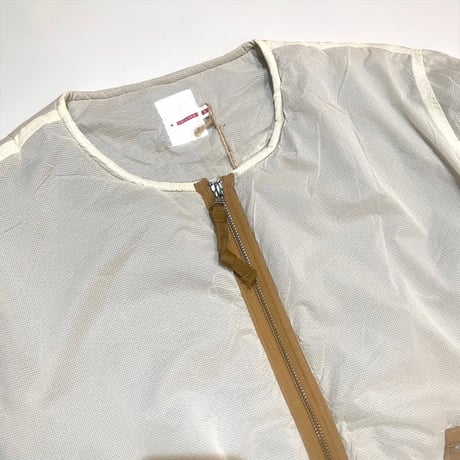 dip ltd "ripstop nylon switching boa liner jacket" (off white)unisex