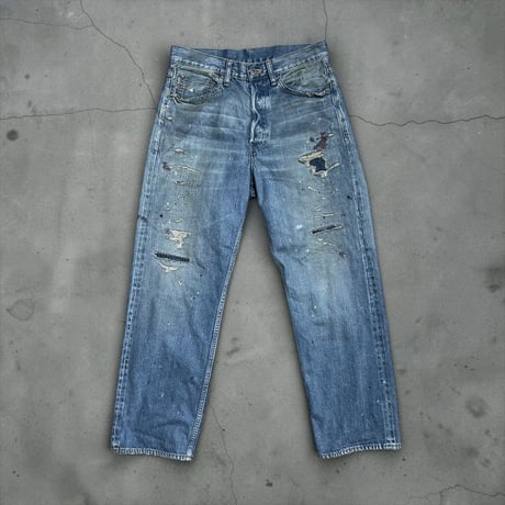 H.UNIT "13.5oz selvage denim 5p customize" (indigo) unisex