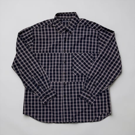 TigreBrocante"OG ombre check B.D boatswain shirts"(black)unisex