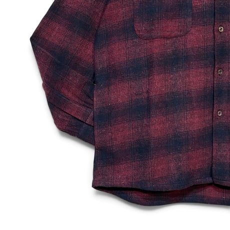 Slow Hands"flannel check malibu shirts"(red)unisex