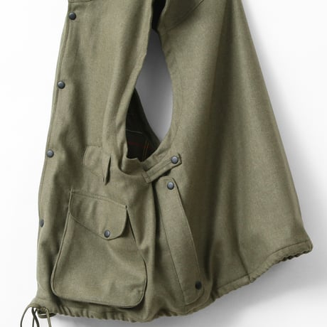 PORTRAITE"over vest"(smoky green wool)unisex
