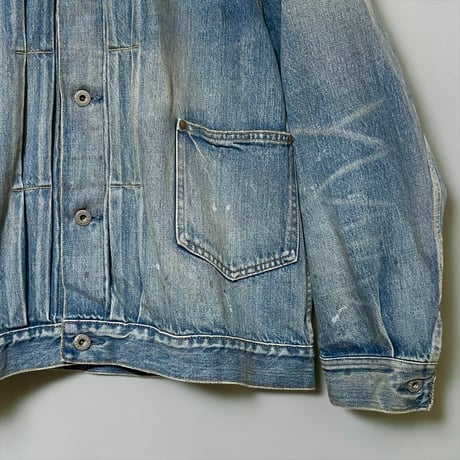 H.UNIT "13.5oz selvage deinim work jacket used wash"( indigo)unisex