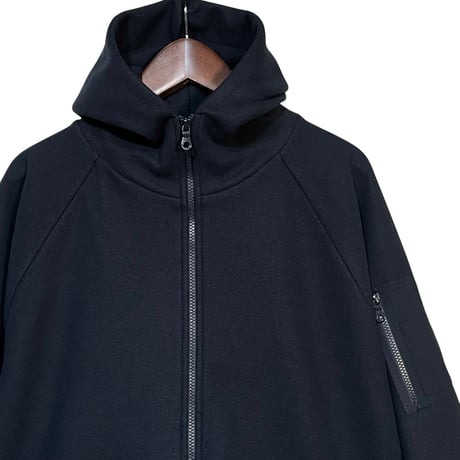 FLISTFIA"cigatette pocket fleece hoodie"(classic navy)unisex
