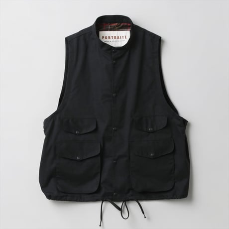 PORTRAITE"over vest"(cotton twill black)unisex