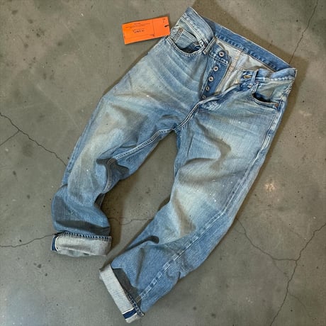 H.UNIT "13.5oz selvage denim used wash" (indigo) unisex