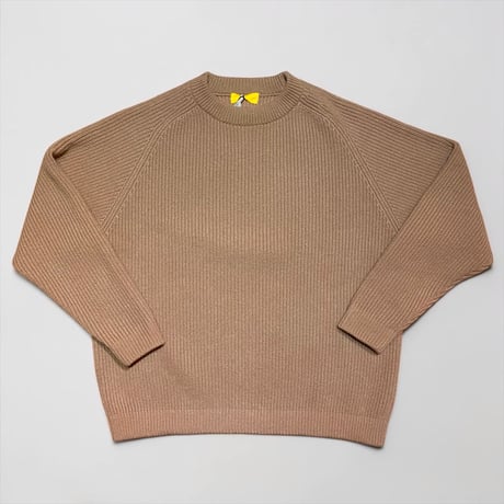 eyya"cashmere rib crew knit"(camel)unisex