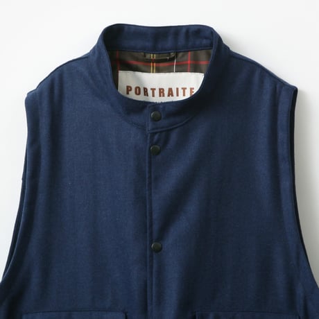PORTRAITE"over vest"(dark blue wool)unisex
