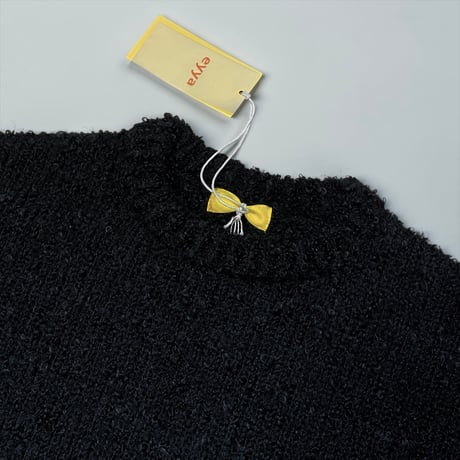 eyya"mohair boucle crew knit"(black)unisex