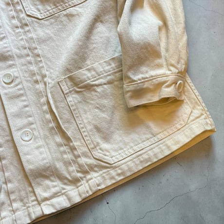 TigreBrocante"9.5oz katsuragi cloth tuck shirts jacket"(natural)women's