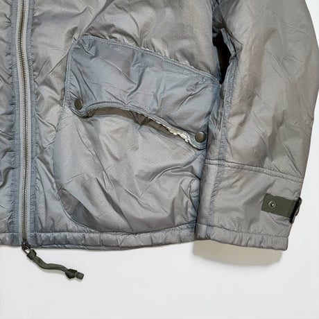 dip ltd "micro ripstop nylon boa liner bomber  jacket" (grey)unisex