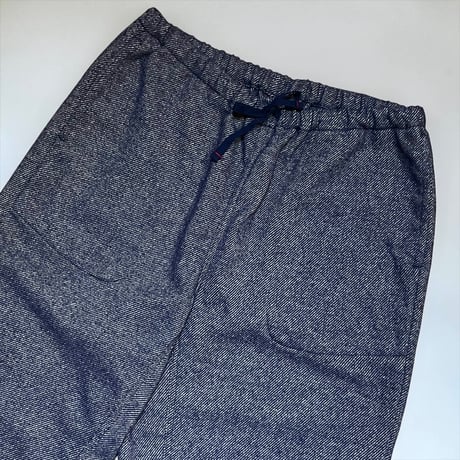 TigreBrocante"C/P flannel twill tagosaku long pants“(navy) unisex