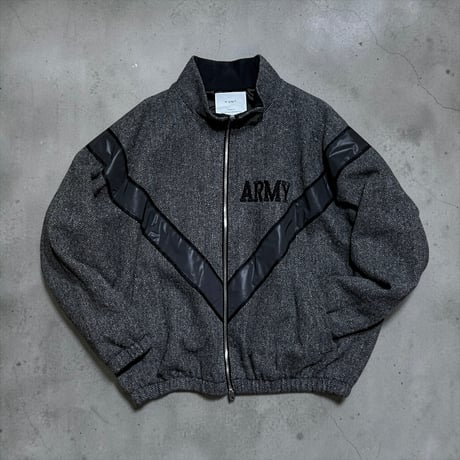 H.UNIT"Wool herringbone IPFU jacket"(gray) unisex