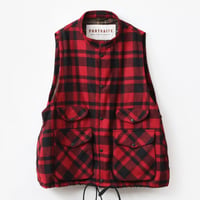 PORTRAITE"over vest"(red×black herringbone check)unisex