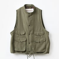 PORTRAITE"over vest"(smoky green wool)unisex