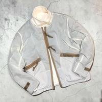 dip ltd "ripstop nylon switching boa liner jacket" (off white)unisex