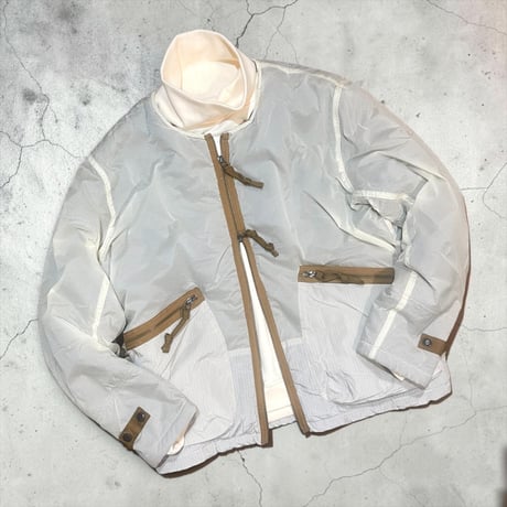 dip ltd "ripstop nylon switching boa liner jacket" (off white)unisex