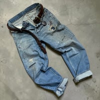 H.UNIT "13.5oz selvage denim 5p customize" (indigo) unisex