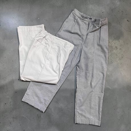 TigreBrocante "low teist yarn cotton flanel comodo slacks"(women's)
